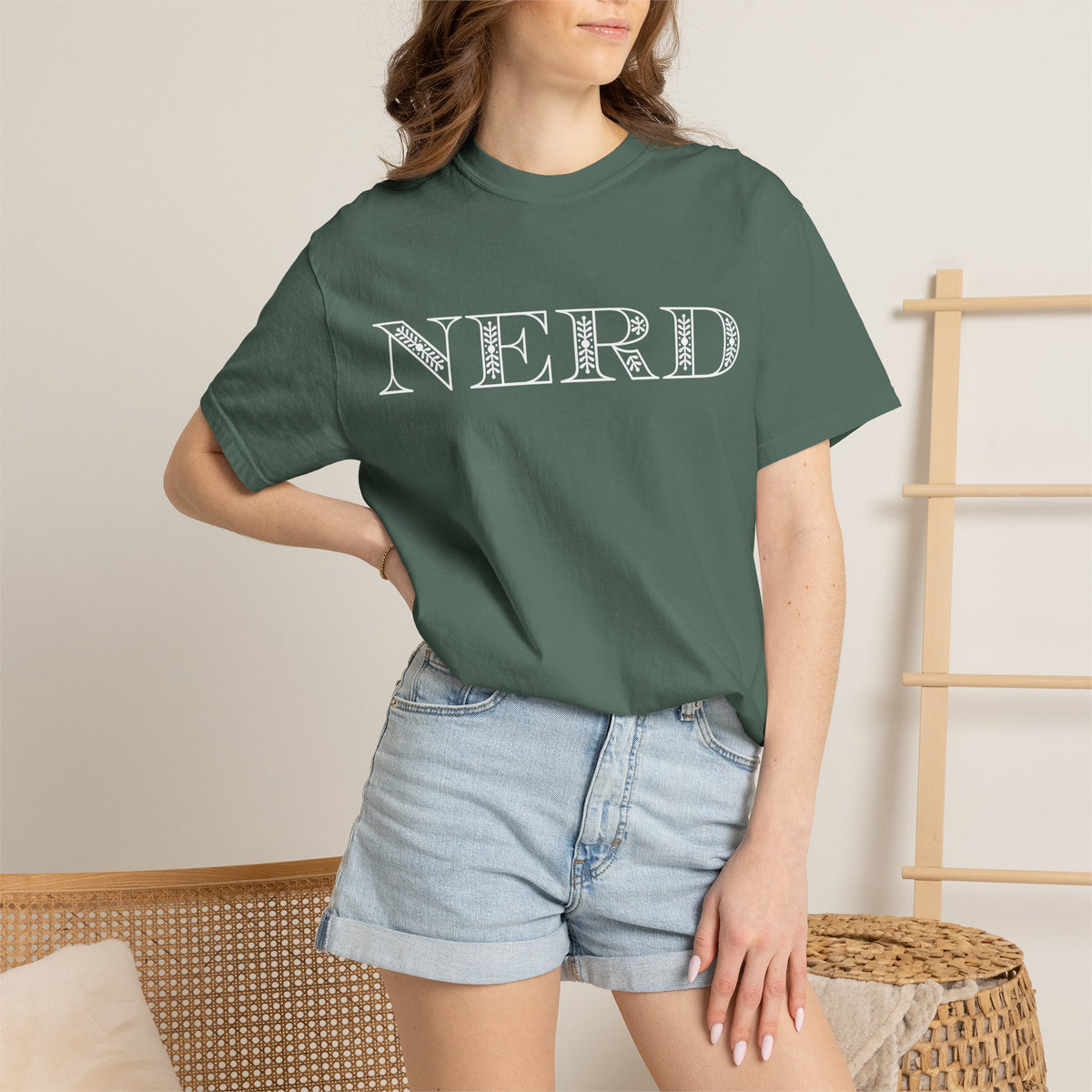 Floral Oversized Nerd T-shirt