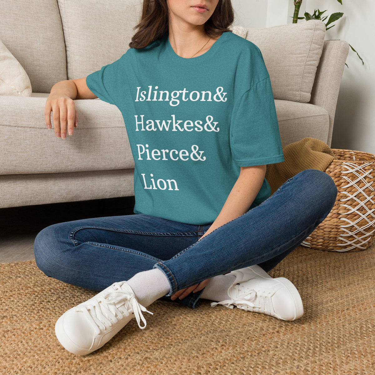 Emma M. Lion Character Names - Book Lovers Softstyle T-Shirt