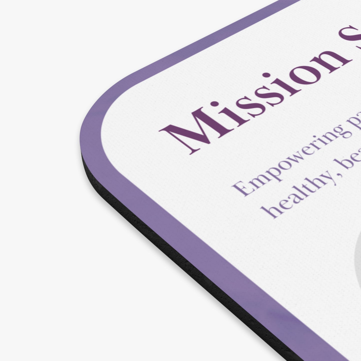 Wholesome Health Mission Statement Mouse Pad