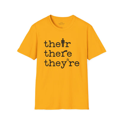 Their, There, They're Softstyle T-Shirt - Nerd Stuff