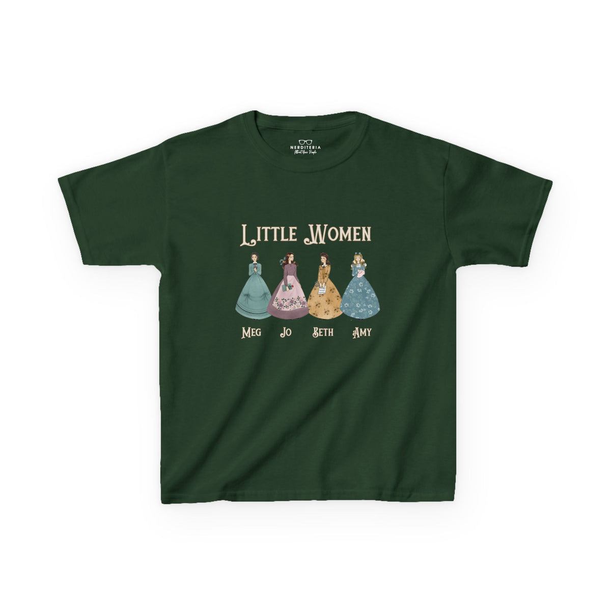 All Dressed Up - Little Women Kids' T-Shirt