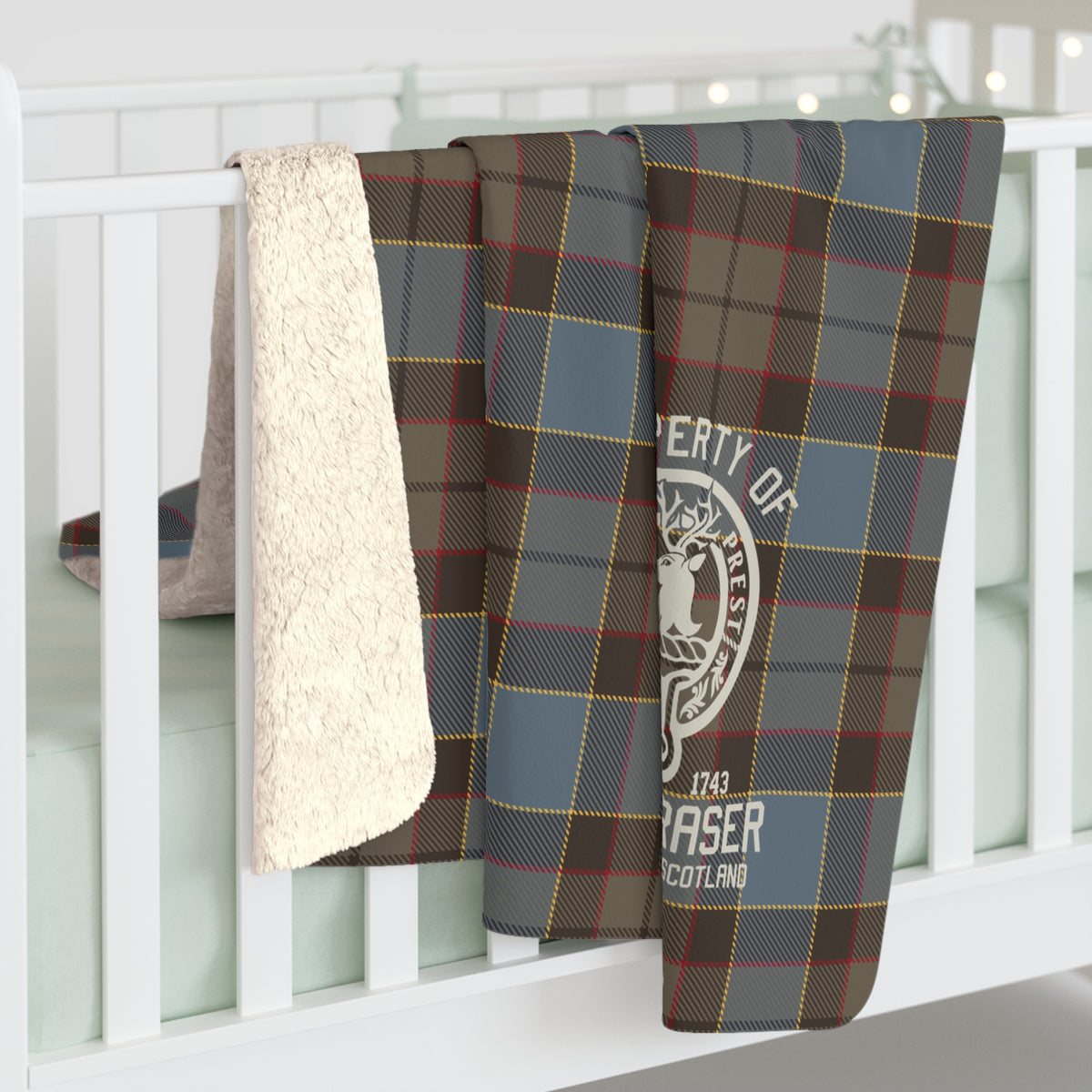 Fraser Tartan Sherpa Fleece – Outlander Blanket