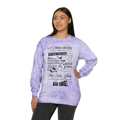 Big Bang Theory Theme Song Tie Dye Sweatshirt - Big Bang Theory