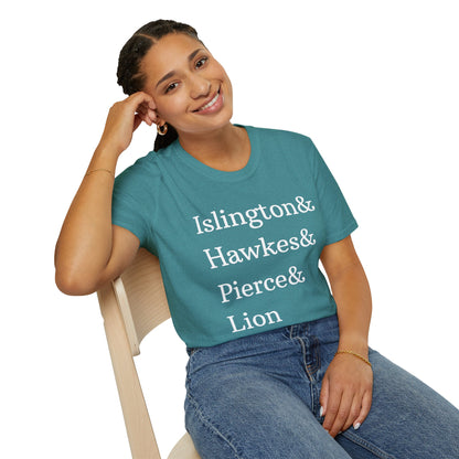Emma M. Lion Character Names - Book Lovers Softstyle T-Shirt