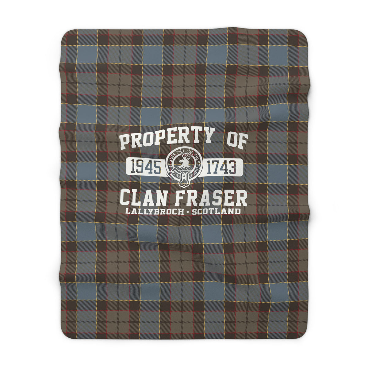 Property of Clan Fraser Sherpa Fleece Blanket - Outlander