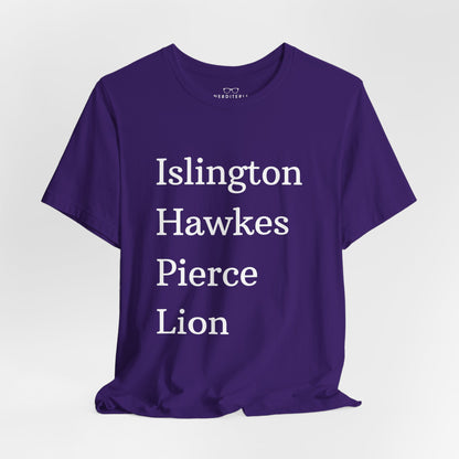 Islington Hawkes Pierce Lion (no &) Bella Canvas - Emma M Lion Shirt