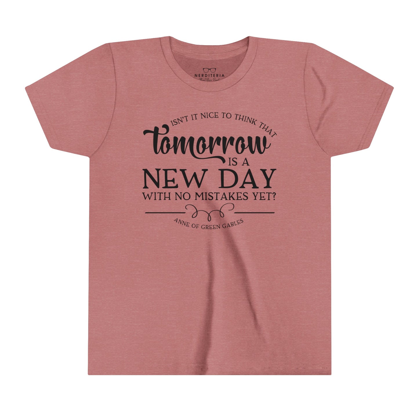 Tomorrow is a New Day Youth T-Shirt - Anne of Green Gables