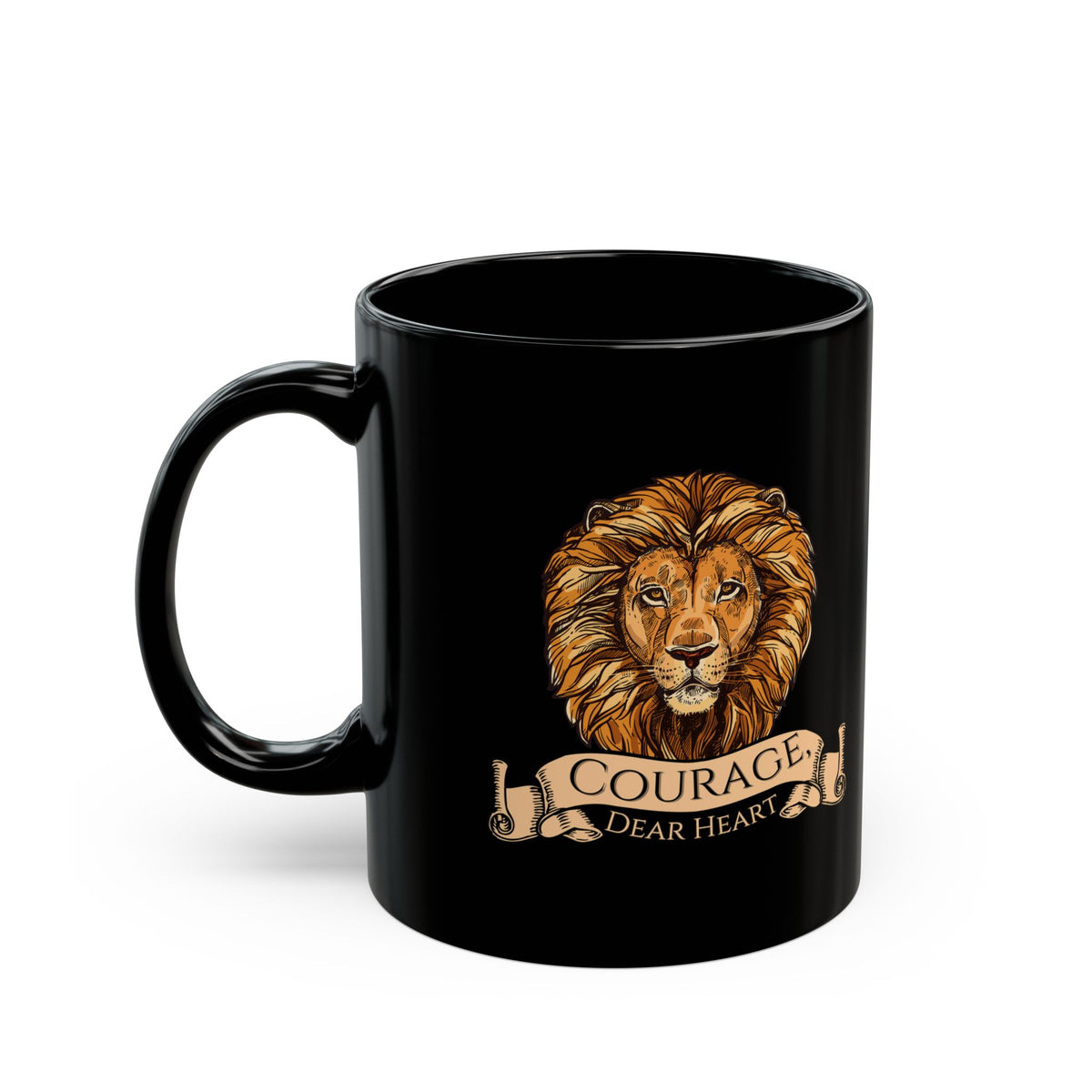 Aslan Courage Dear Heart - Chronicles of Narnia Coffee Mug