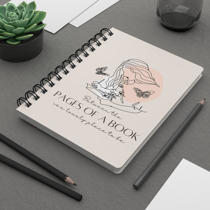 Between The Pages of a Book Spiral Notebook - Book Lovers