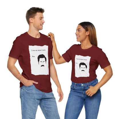 Ron Swanson Permit - Parks & Rec T-shirt