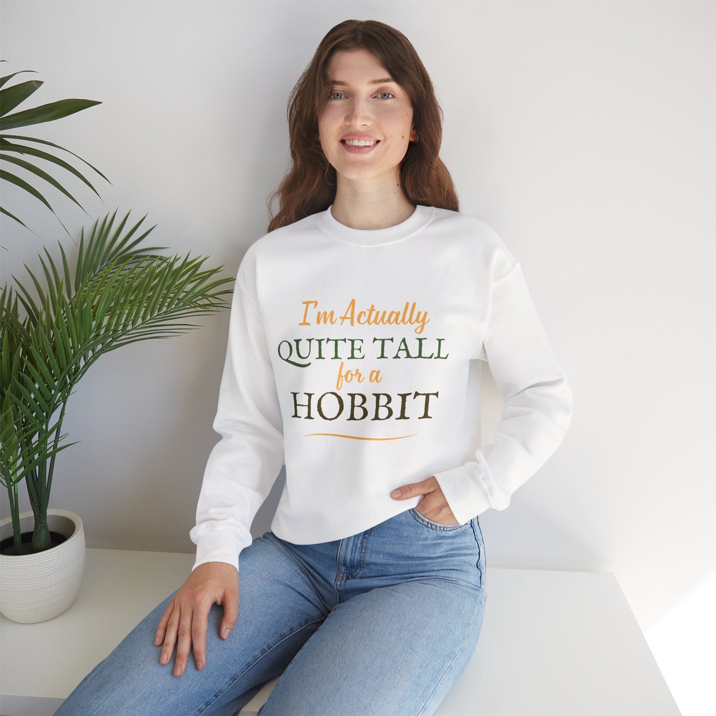 I'm Actually Quite Tall For A Hobbit - Lord of the Rings Sweatshirt