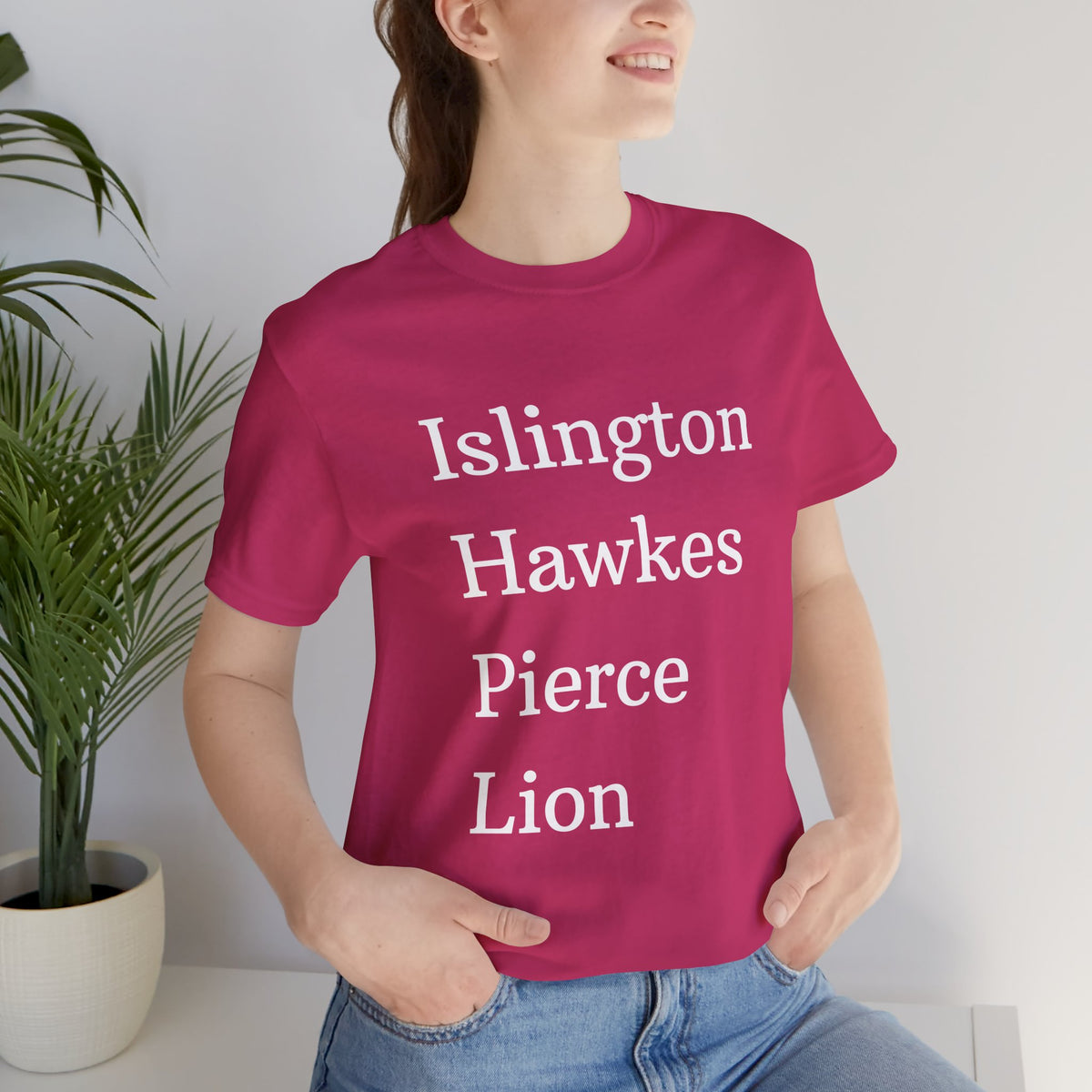 Islington Hawkes Pierce Lion (no &) Bella Canvas - Emma M Lion Shirt