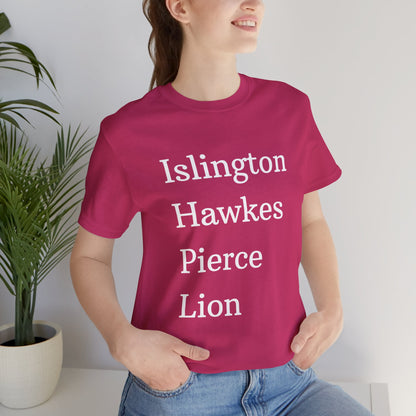Islington Hawkes Pierce Lion (no &) Bella Canvas - Emma M Lion Shirt