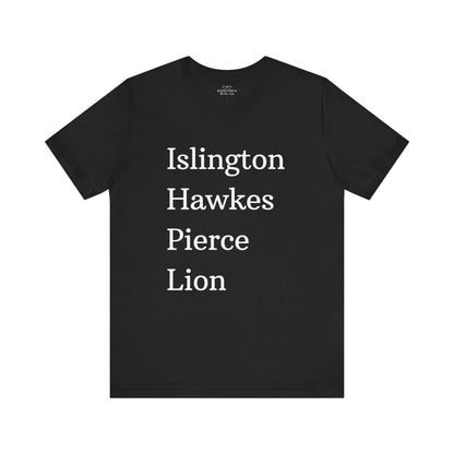 Islington Hawkes Pierce Lion (no &) Bella Canvas - Emma M Lion Shirt