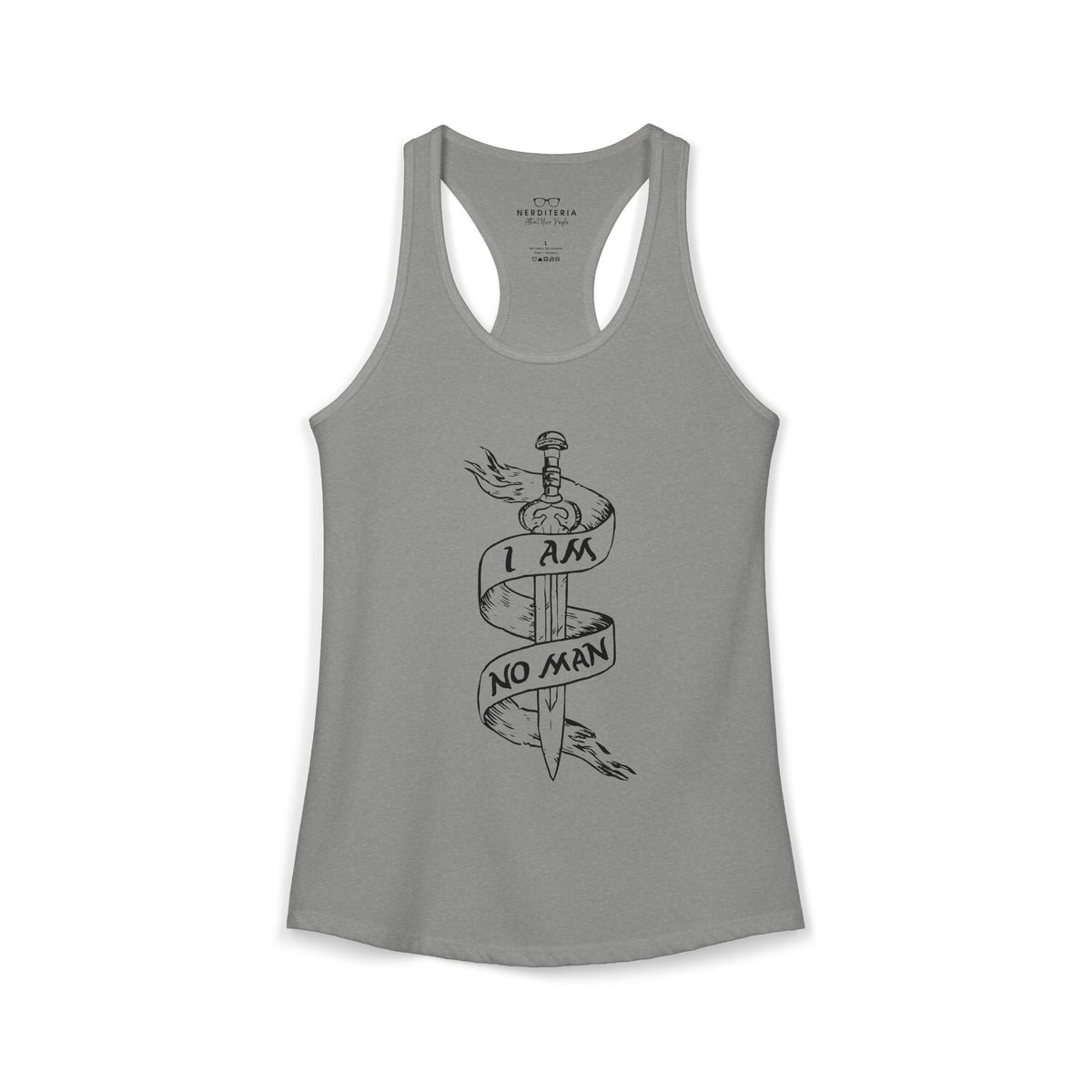 I Am No Man Women's Racerback Tank Top - Lord of the Rings