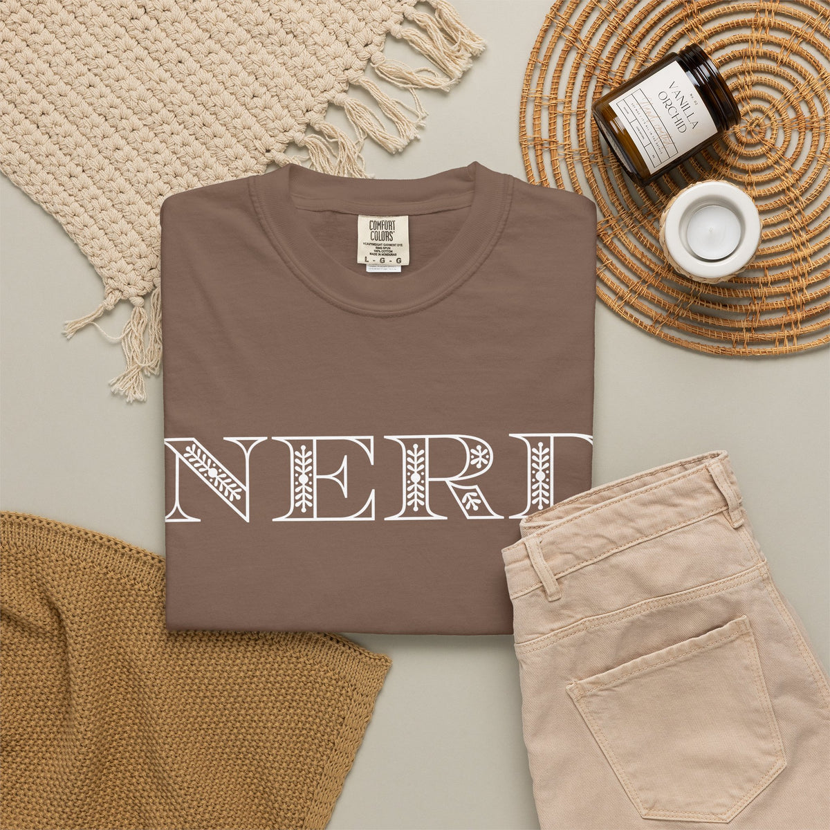 Floral Oversized Nerd T-shirt
