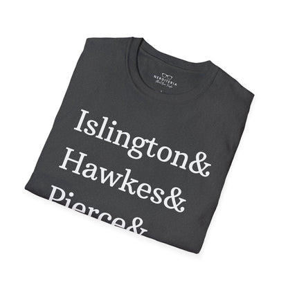 Emma M. Lion Character Names - Book Lovers Softstyle T-Shirt