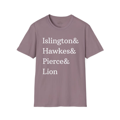 Emma M. Lion Character Names - Book Lovers Softstyle T-Shirt