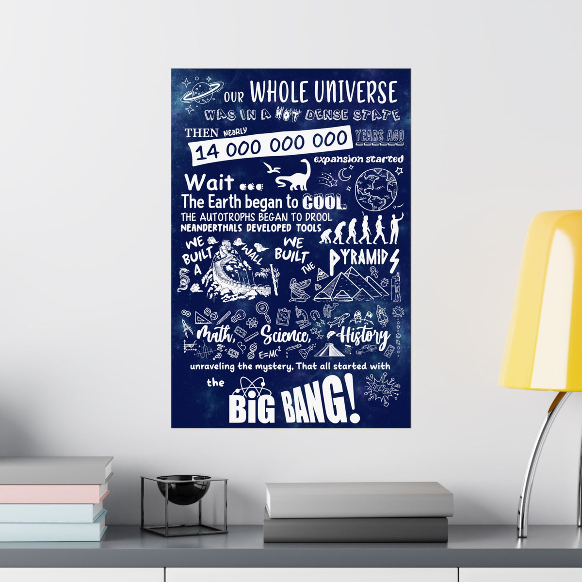 Big Bang Theory Theme Song Blue Sky Poster