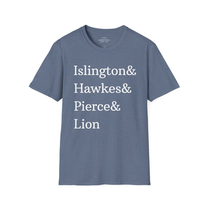 Emma M. Lion Character Names - Book Lovers Softstyle T-Shirt