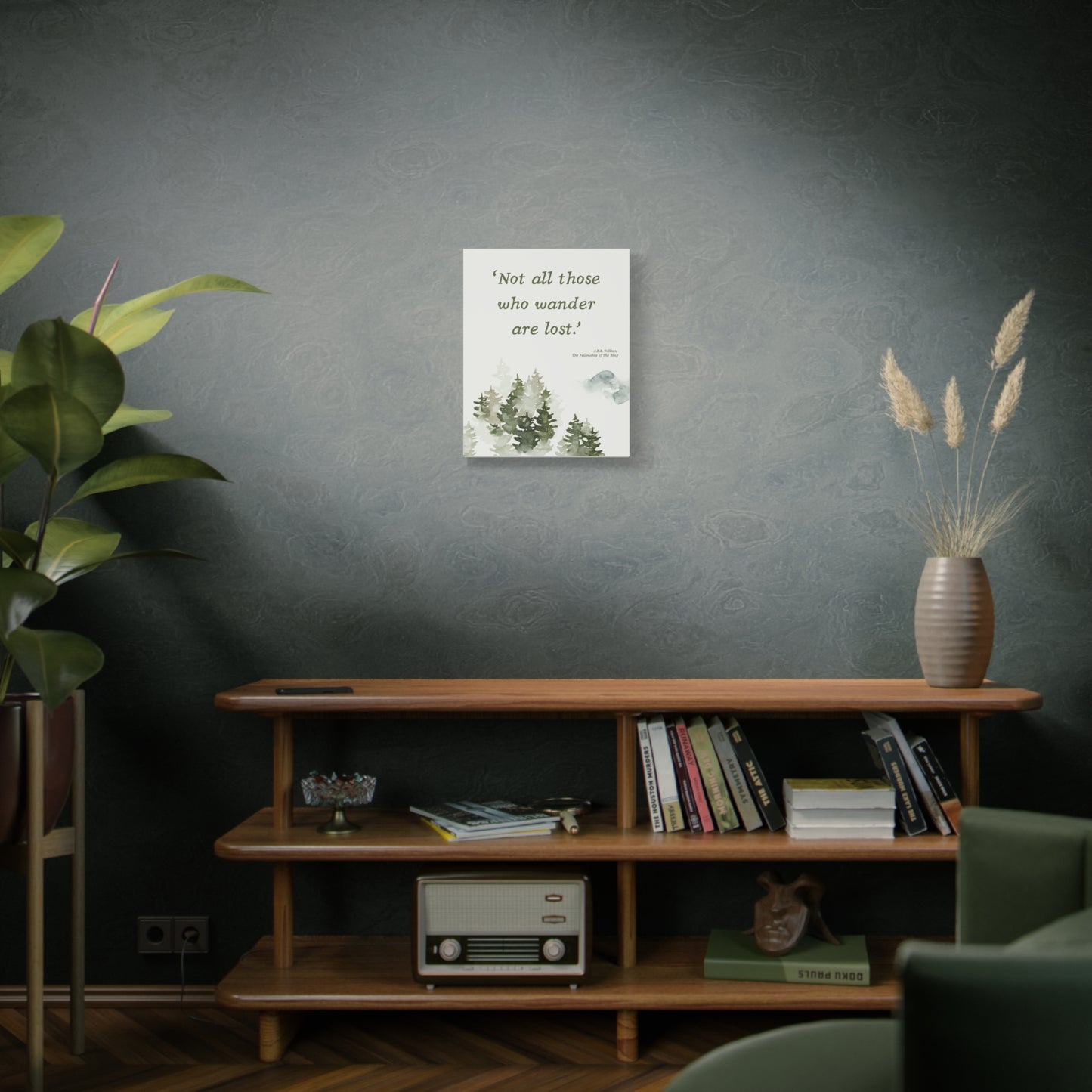 Not All Who Wander Tolkien Quote - Lord of the Rings Canvas Wall Art