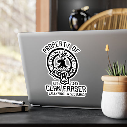 Property of Clan Fraser Vinyl Sticker - Outlander