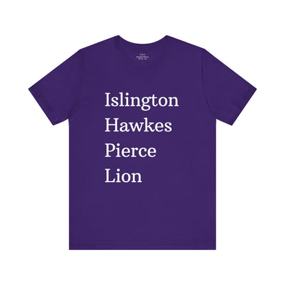 Islington Hawkes Pierce Lion (no &) Bella Canvas - Emma M Lion Shirt