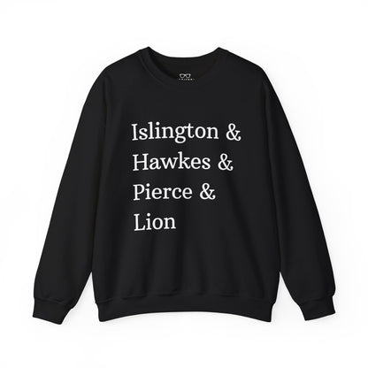 Emma M Lion Character Names Sweatshirt - Book Lovers