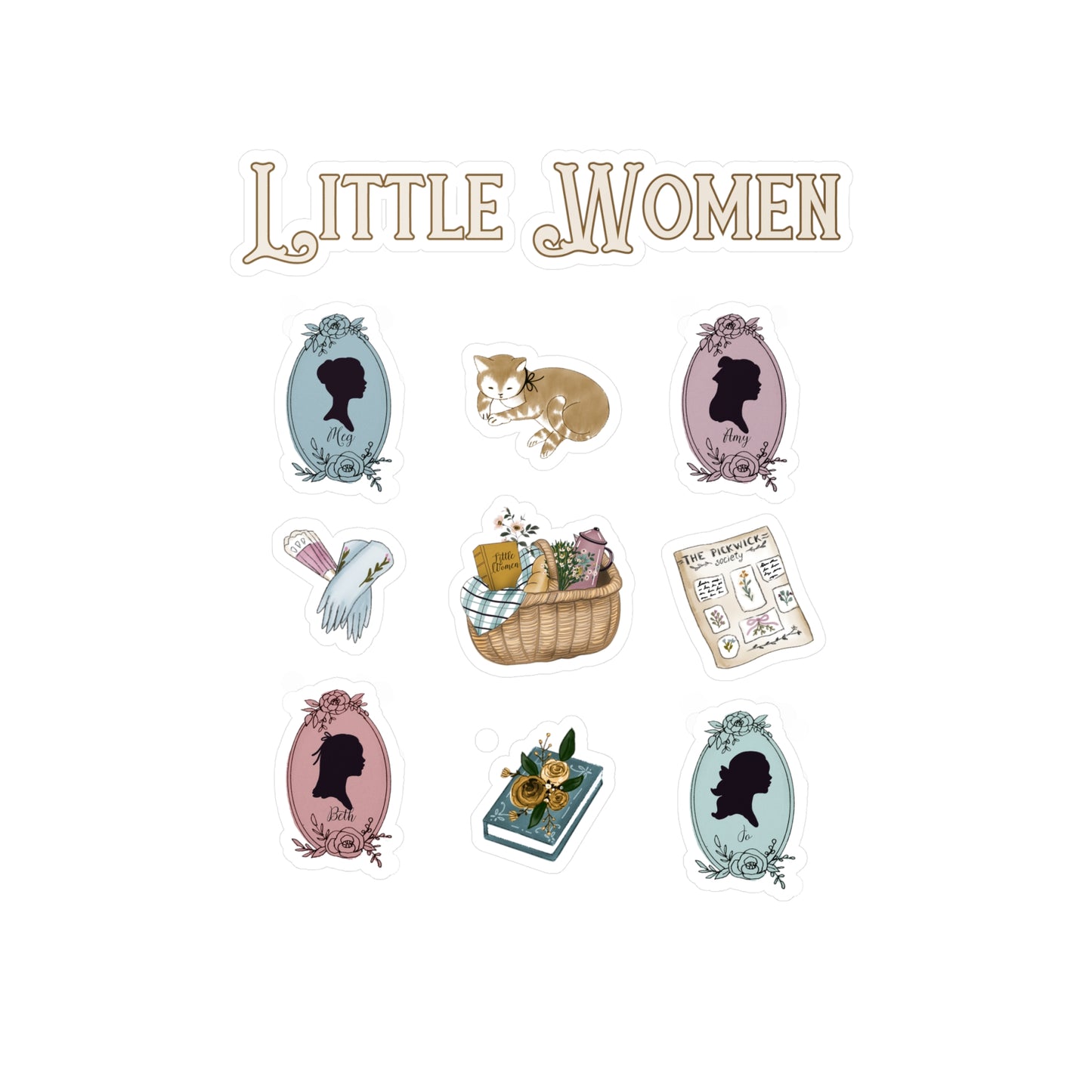 little women stickers