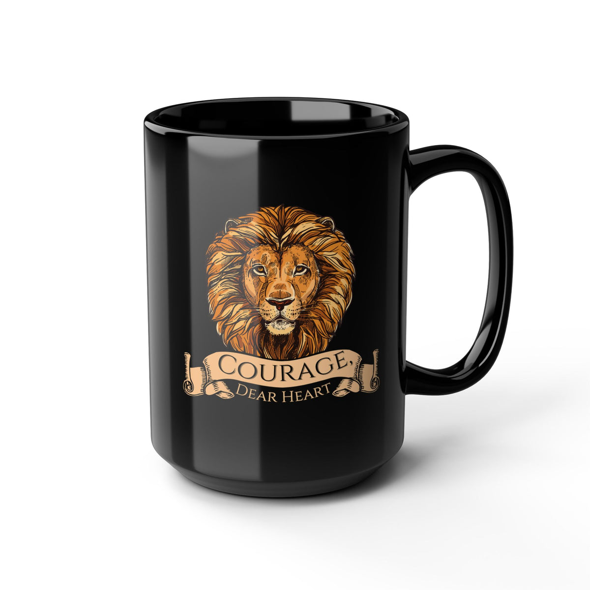 Aslan Courage Dear Heart - Chronicles of Narnia Coffee Mug