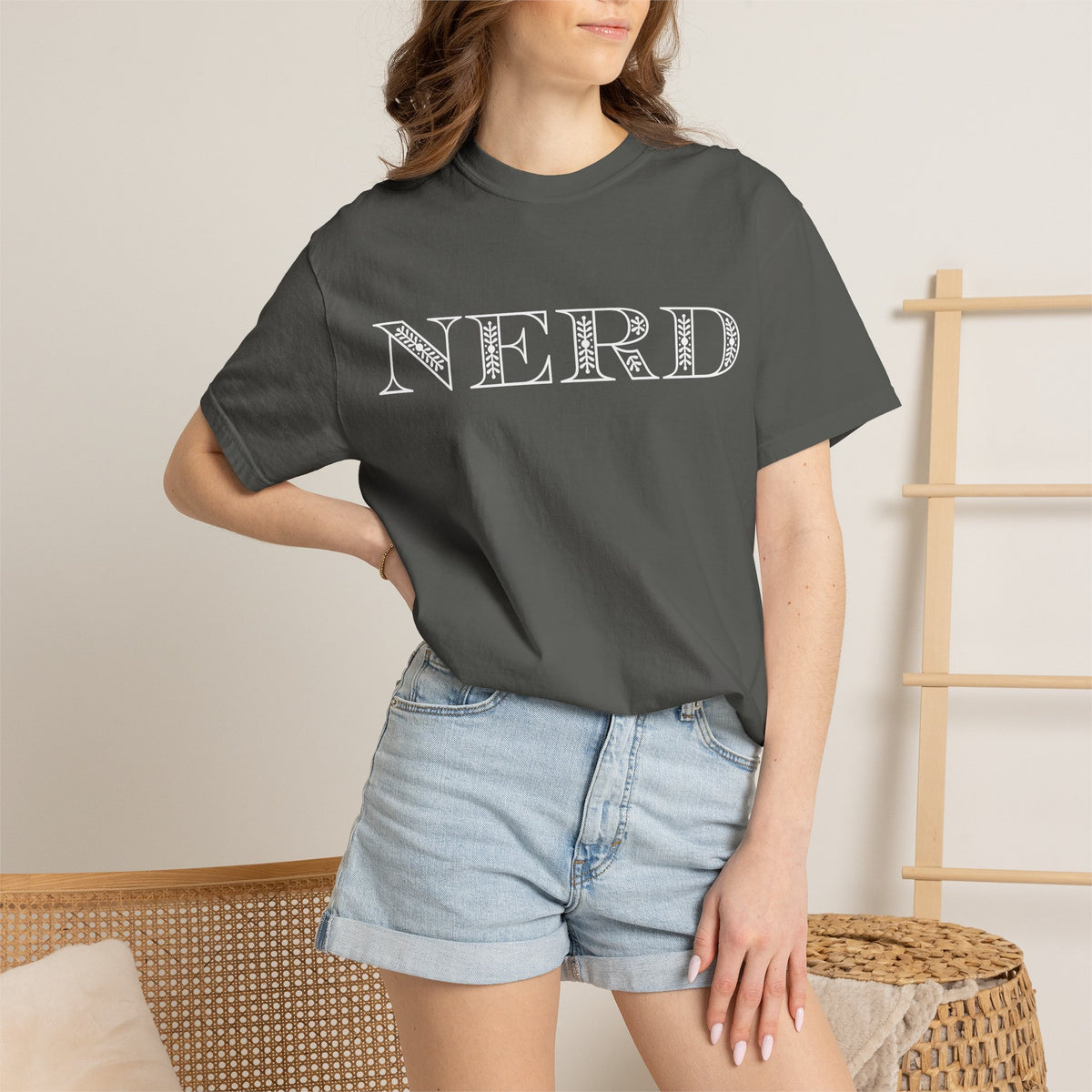 Floral Oversized Nerd T-shirt