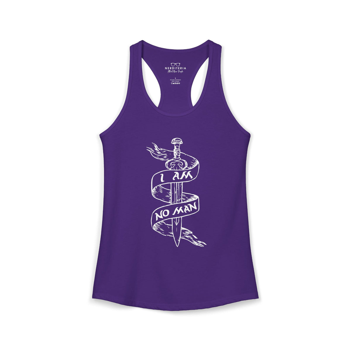 I Am No Man Women's Racerback Tank Top - Lord of the Rings