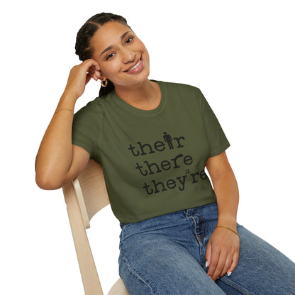 Their, There, They're Grammar T-Shirt - Nerd Stuff