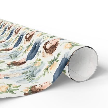 Emma M Lion Gift Wrap - Book Lovers