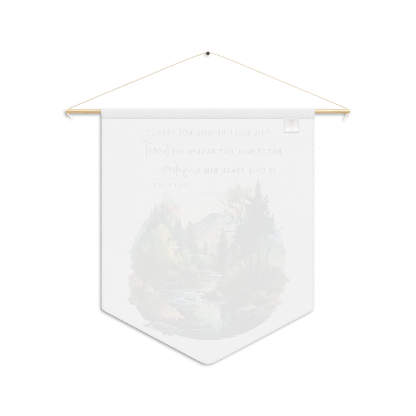 His Grief Will Teach Him Wisdom Wall Pennant - Lord of the Rings Art