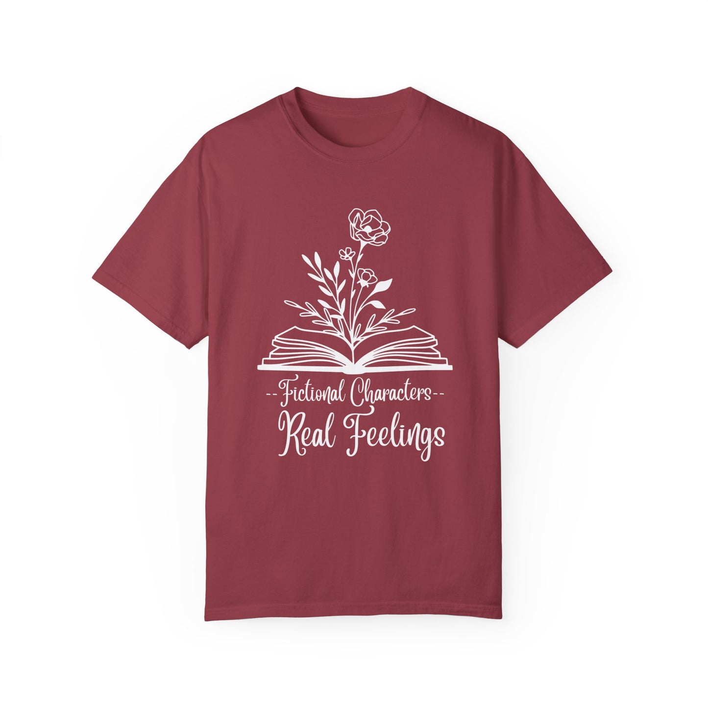 Fictional Characters Real Feelings T-shirt - Book Lovers
