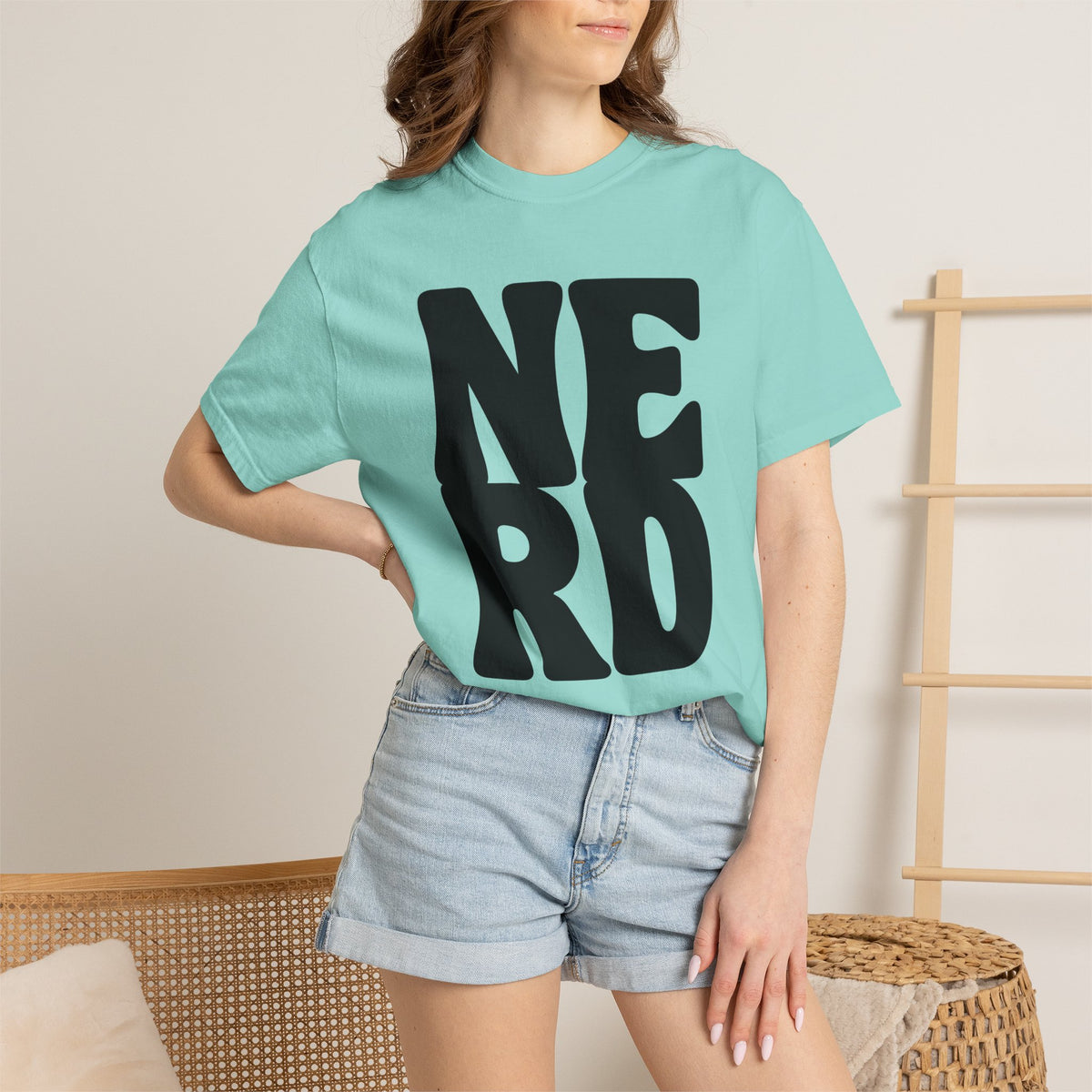 Block Letters Oversized Unisex - Nerd T-shirt