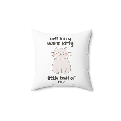 Soft Kitty Square Pillow