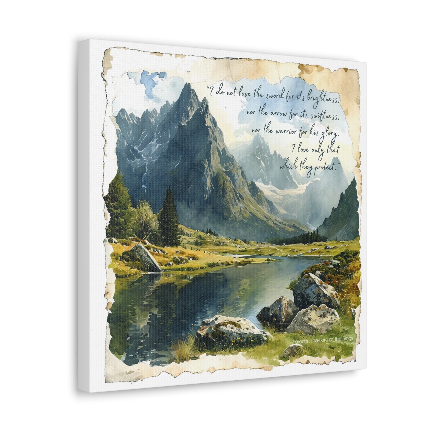 Faramir's Quote Canvas Art Print - The Lord of the Rings