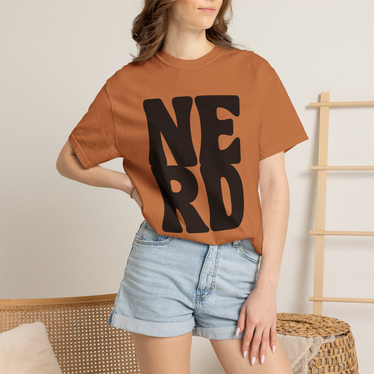 Block Letters Oversized Unisex - Nerd T-shirt