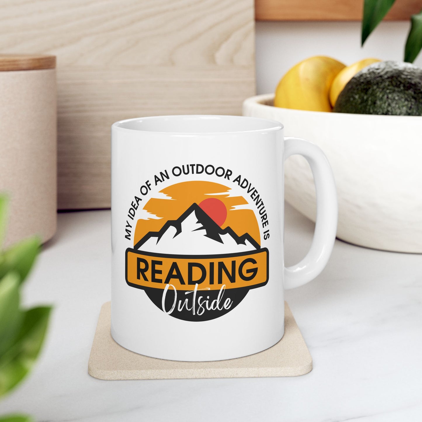 Reading Outside - Book Lovers Coffee Mug