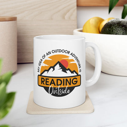 Reading Outside - Book Lovers Coffee Mug