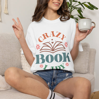 Crazy Book Lady Oversized T-shirt - Book Lovers