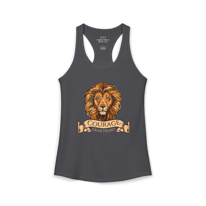 Aslan Courage Dear Heart - Chronicles of Narnia Racerback Tank Top