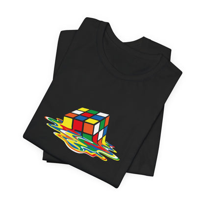 Melting Puzzle Cube T-shirt - Big Bang Theory