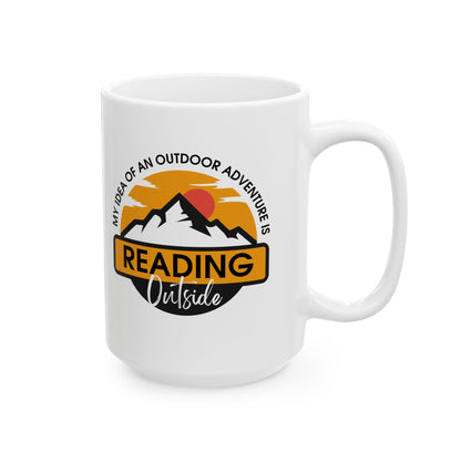 Reading Outside - Book Lovers Coffee Mug