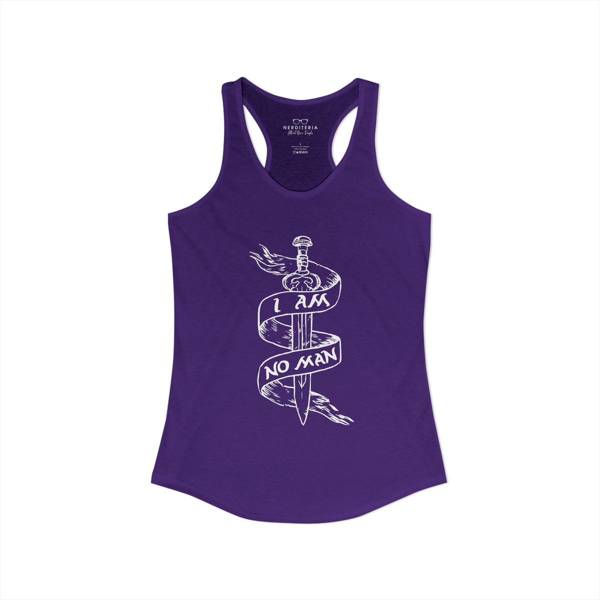 I Am No Man Women's Racerback Tank Top - Lord of the Rings