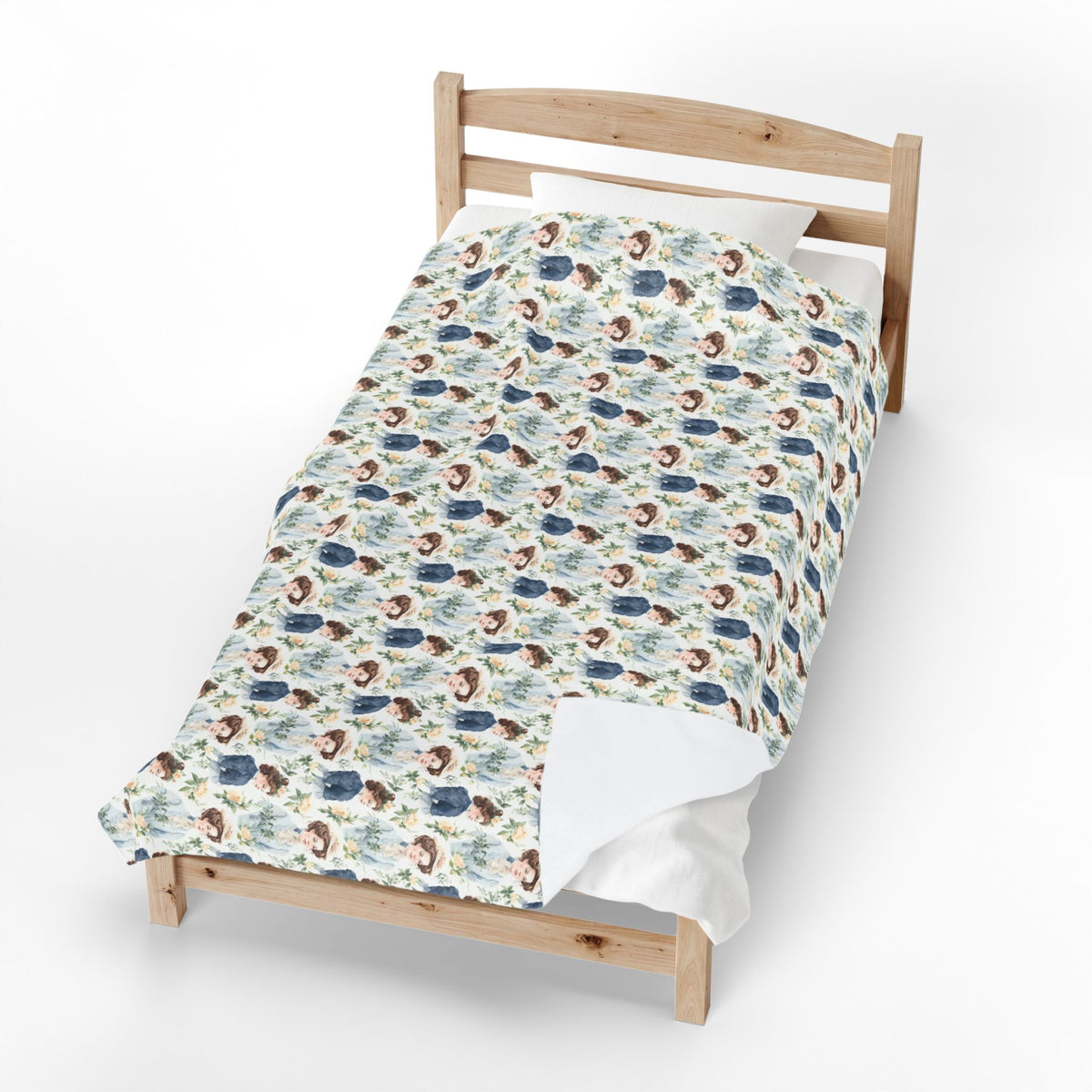 Velveteen Plush - Emma M Lion Throw Blanket