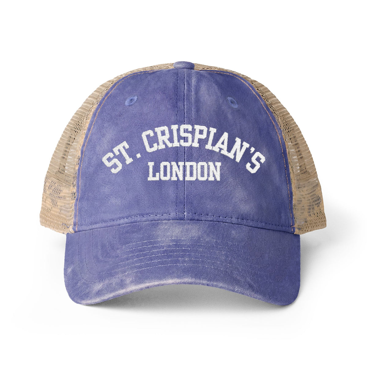 St. Crispian's Women's Washed Mesh-Back Cap - Emma M Lion Hat