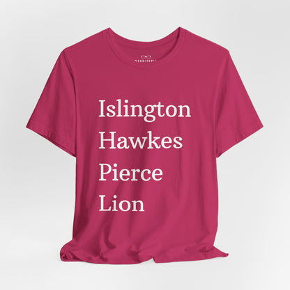 Islington Hawkes Pierce Lion (no &) Bella Canvas - Emma M Lion Shirt